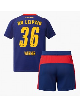 RB Leipzig Timo Werner #36 Replika Borta Kläder Barn 2025-26 Kortärmad (+ byxor)